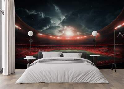 stadium at night Wall mural