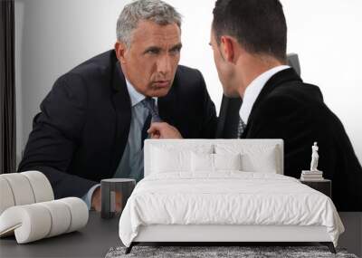 two businessmen arguing Wall mural