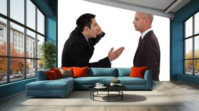 two businessmen arguing Wall mural