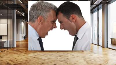 two businessmen having an argument Wall mural