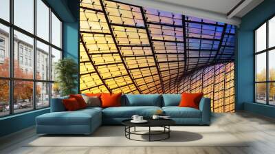 modern glass facade, abstract composition Wall mural