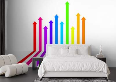 grow up arrows Wall mural