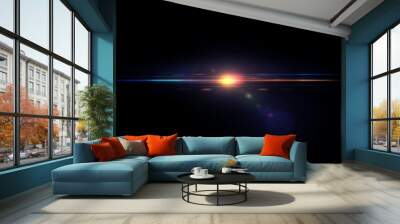 lens flare light Wall mural