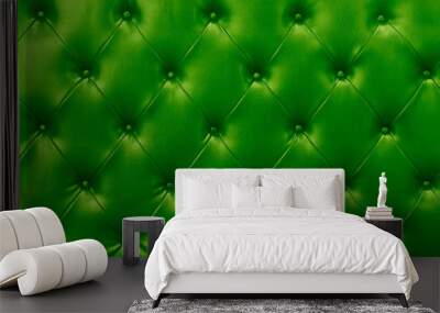 green sofa leather background Wall mural