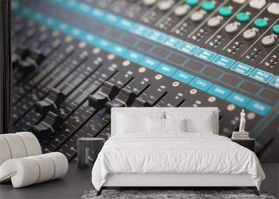 switch, sound controller, mixer board Wall mural