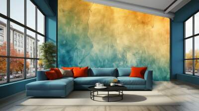 A colorful background with blue and yellow tones Wall mural