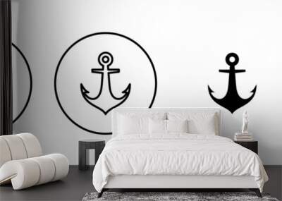 Anchor icon vector. Anchor sign and symbol. Anchor marine icon. Wall mural