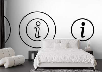 Information sign icon vector. about us sign and symbol. question mark icon Wall mural