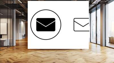 Mail icon vector. email sign and symbol. E-mail icon. Envelope icon Wall mural