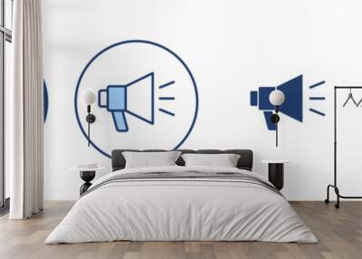 Megaphone icon vector. Loudspeaker sign and symbol Wall mural