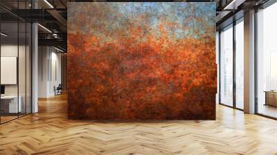 Rusted metal background Wall mural