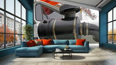 Car Exhaust Pipe with Muffler engine Wall mural