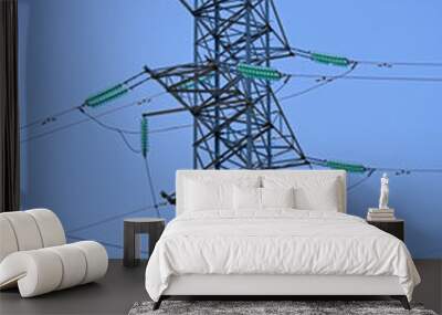 electric tower high voltage post Wall mural