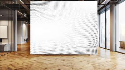 Dot halftone wave pattern abstract background Wall mural