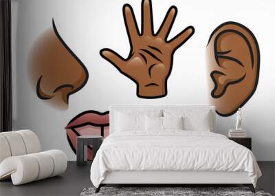 The Five Senses Wall mural