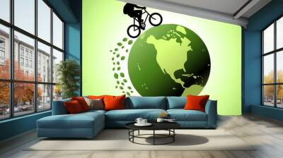 bike world Wall mural