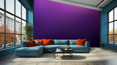 Low light on dark purple blurred background. Magical decoration. Wall mural