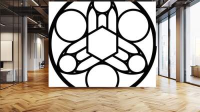 Rose Window, Fig. 17, round 2, base, round 1 Wall mural