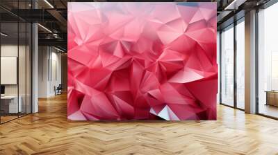 Background pink polygon Wall mural