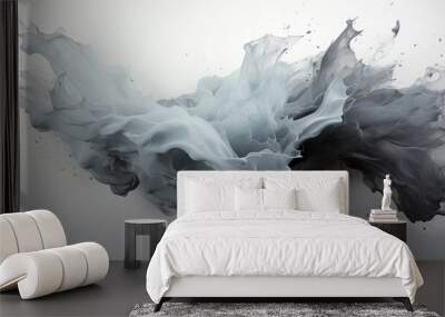 gray paint splash background Wall mural