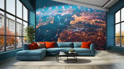 The Future of Digital Currency Wall mural