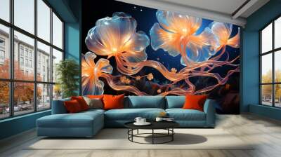 Underwater Luminescence Light Wall mural