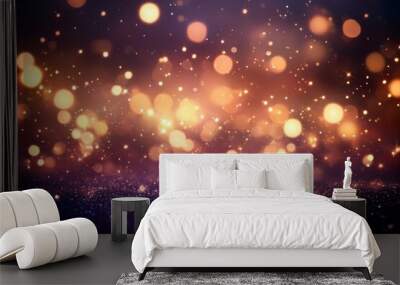 A galaxy backdrop, galaxy lights, starbursts, evening, vibrant, sci-fi tone, close-up Wall mural