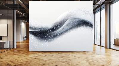 In this stock, white glitter flows with the wind in the form of an astronomy universe animal. Wall mural