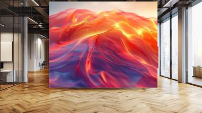 Motion background design, abstract 3D animation in 4K, seamless looped footage in 4K Wall mural