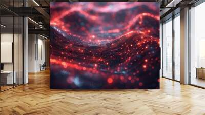 This cosmic data visualization reveals our digital world's complexity and intricacy. Wall mural