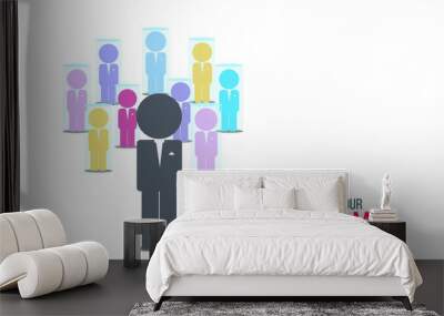 We're hiring and join our team concept with business people Wall mural