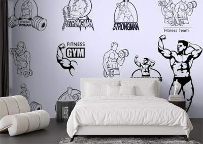 Sport set Wall mural