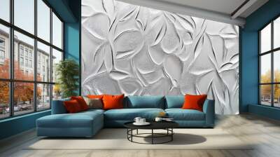 A minimalist glass texture with frosted elements, minimalist, glass, texture, frosted, abstract, background, design. Wall mural