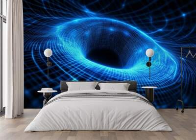 Science and technology background theme in a colorful abstract format. Wall mural