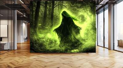 The otherworldly presence and soft luminosity of the forest spirit portray the essence of nature. Wall mural