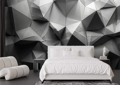 This abstract geometrical grey style of art can be used for wall decoration, wallpaper, murals, carpet or hanging pictures. Wall mural