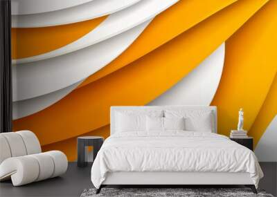 With bright rays of sunlight, this yellow sunburst background looks fantastic Wall mural