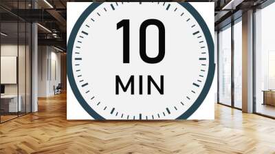 10 minutes timer blue design vector eps 10 Wall mural