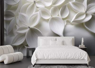 White Roses Abstract Background Wall mural