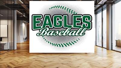 Eagles Baseball Design is a team design template that includes a softball graphic and overlaying text. Great for advertising and promotion for teams or schools. Wall mural