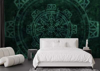 Esoteric background. Backdrop for magic, astrology, alchemy. Wall mural