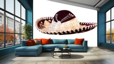 mexican traditional hat isolated  Wall mural