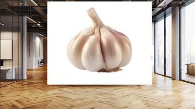 Set of garlic isolated on transparent background	 Wall mural