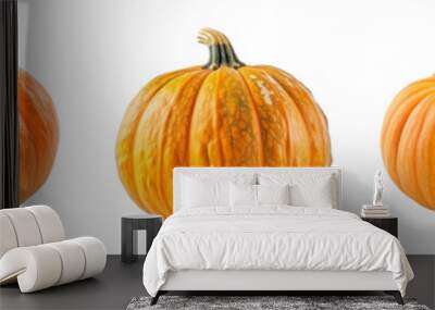 Set of pumpkin isolated on transparent background	 Wall mural