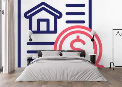 Property Valuation Icon Wall mural