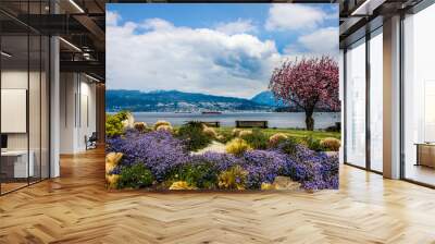 spring in vancouver harbor Wall mural