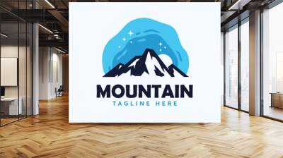 Mountain Logo Design Vector Wall mural