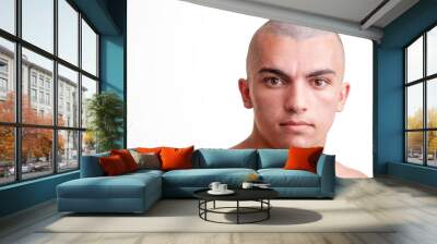 portrait of young caucasian teenage, closeup headshot Wall mural