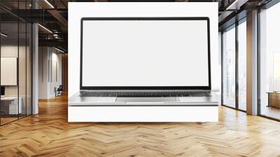 blank laptop isolated on white background for mockup Wall mural