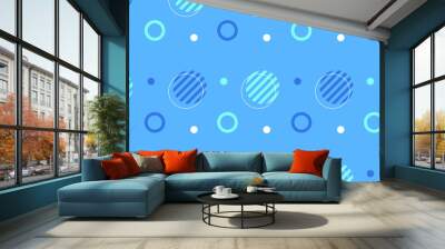 Retro pop patterns. sky background Wall mural